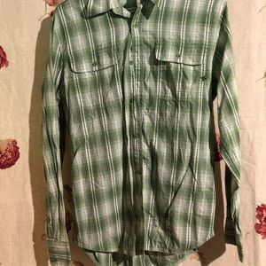 Hurley green buttondown casual shirt